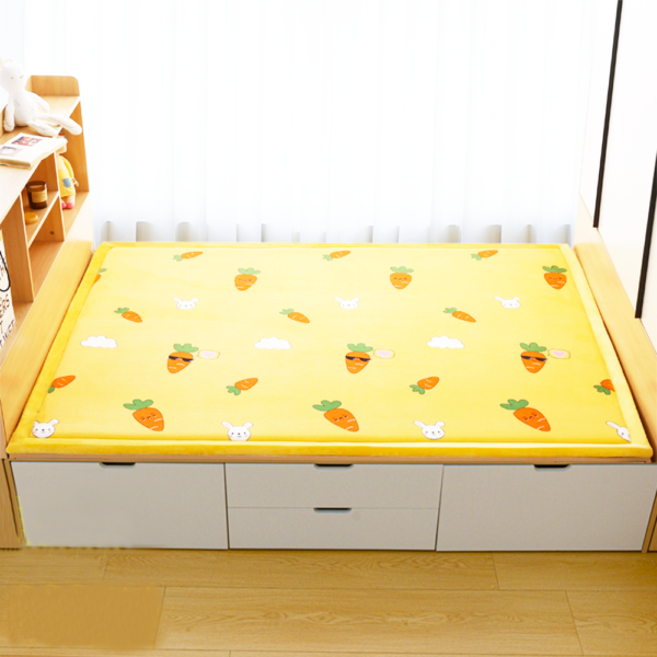 Tatami Rug Factory Direct Sale Soft Flannel Wide-Rimmed Craft Carpet Crawling Mat for Children Fall Resistant and Slip Resistant Carpet