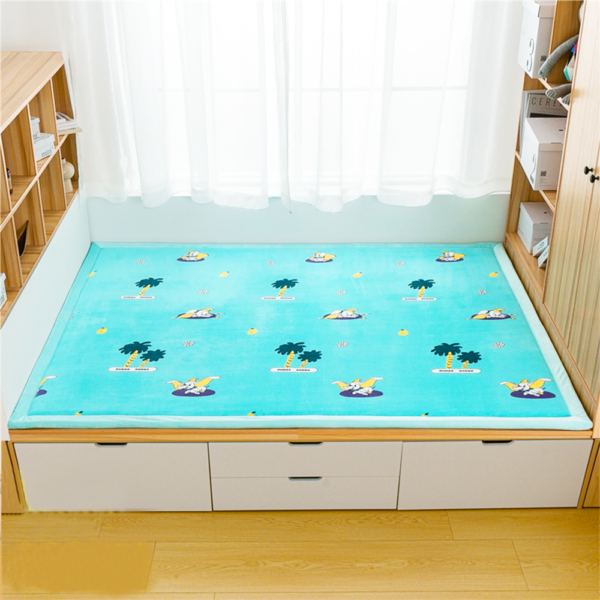 Tatami mat 2 3 CM Coral Fleece Slow Rebound Carpet Memory Foam Japanese Tatami Rug for Lving Room Thick Memory Foam Carpet