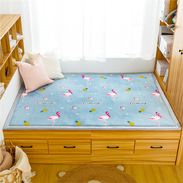 Tatami Mat Soft Touch Relax Mats Kids Crawling Play Tatami Carpet Large Padding Area Rug Kids Play Mats Coral Velvet Memory Foam Carpet