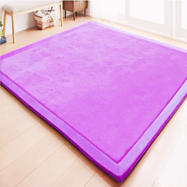 240x200x2.0cm Wide Edge Thicken Memory Foam Rug Children's Play Mat Baby Crawling Carpet Baby Floor Mat for Bedroom