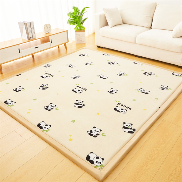 China Tatami Mat Baby Crawl Mat New Design Glow in the Dark Baby Play Carpet Flannel Thickened Non-slip Memory Foam Luminous Rug for Baby Crawling