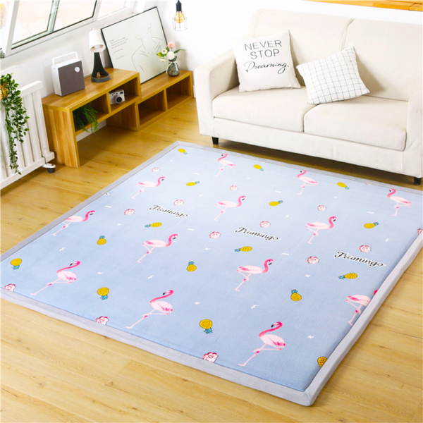 Factory Japanese Tatami Mat 3 CM Coral Fleece Slow Rebound Carpet Memory Foam Tatami Rug for Lving Room Thick Memory Foam Carpet