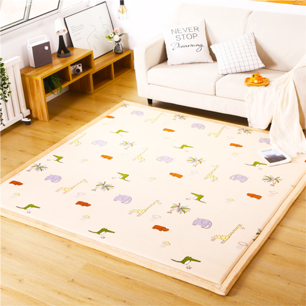Factory Japanese Tatami Mat Non-Slip Memory Foam Padding Area Rug for Living Room