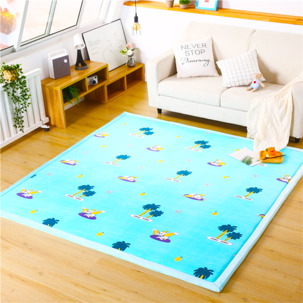 Custom Thickness Children Anti-Slip Soft Warm Yoga Mat Crawling Foam Tatami Mat Kids Floor Play Rug