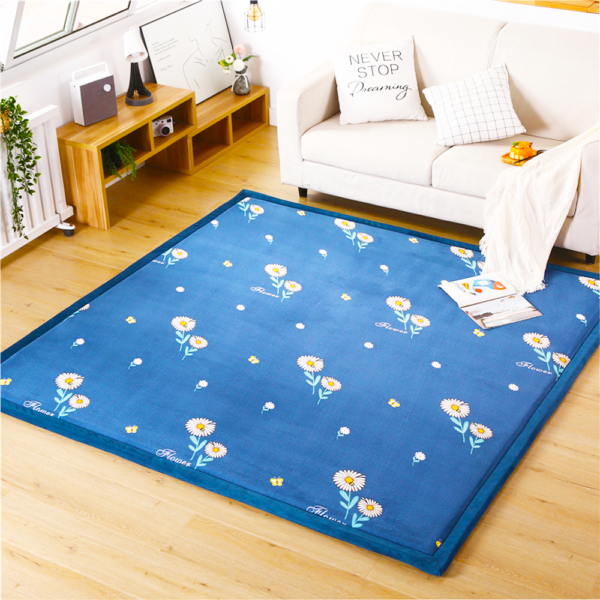 Kids Nursery Education Mat Count Alphabet Numbers Cartoon Printed Baby Crawling Area Rug