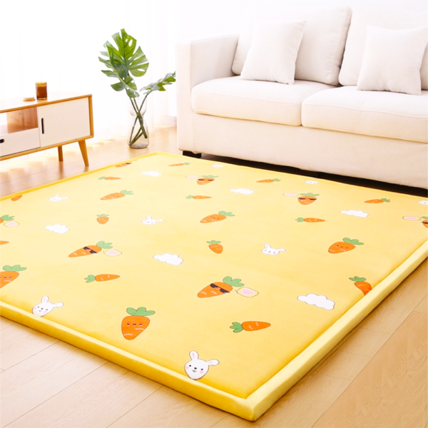 Factory Tatami Mats Tatami Carpet Coral Kids Play Children's Crawling Mat Memory Foam Bedside Carpet for Home