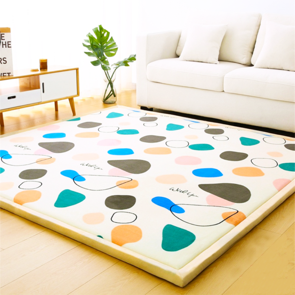 3 CM Coral Fleece Slow Rebound Carpet Memory Foam Japanese Tatami Rug for Lving Room Thick Memory Foam Carpet