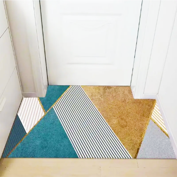 Door mat Living Room Carpet Anti Slip Bedroom Mat Crystal Velvet Washable Bedside 3d Printed Special Shaped Area Rug Factory Price Wholesale - Image 3