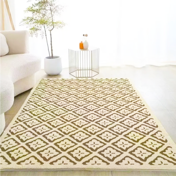 Diamond Velvet carpet 3d Printed Custom Golden Area Rugs 3d Print Durable Floor Mat Rugs  Turkish Mosque Persian Carpetfor Living Room - Image 2