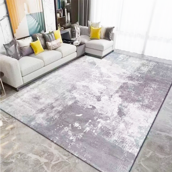 Crystal Velvet living room carpet Vintage Inspired Textured Area Rug Premium Non-Slip Backing Ultra Soft Living Room Floor Covering Mat - Image 2