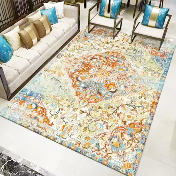 Imitation Cashmere Material Modern Faux Cashmere Material Rug Waterproof Carpet Mats Living Room Big Size Soft-Touch Carpet Area Rug - Image 7