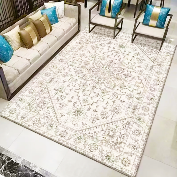 Imitation Cashmere Material Modern Faux Cashmere Material Rug Waterproof Carpet Mats Living Room Big Size Soft-Touch Carpet Area Rug - Image 6