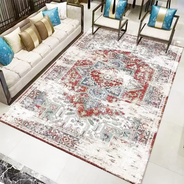 Imitation Cashmere Material Modern Faux Cashmere Material Rug Waterproof Carpet Mats Living Room Big Size Soft-Touch Carpet Area Rug - Image 3