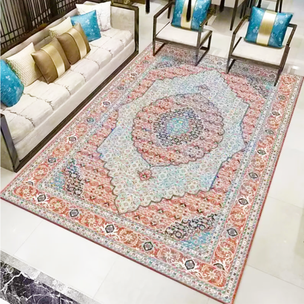 Imitation Cashmere Material Modern Faux Cashmere Material Rug Waterproof Carpet Mats Living Room Big Size Soft-Touch Carpet Area Rug - Image 2