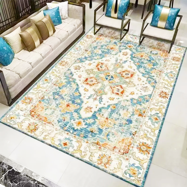 Imitation Cashmere Material Home Decoration Aesthetically Pleasing Persian Modern Carpet for Living Room - Image 5