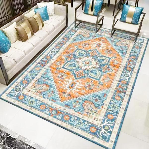 Imitation Cashmere Material Home Decoration Aesthetically Pleasing Persian Modern Carpet for Living Room - Image 3