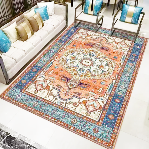 Imitation Cashmere Material Home Decoration Aesthetically Pleasing Persian Modern Carpet for Living Room - Image 2
