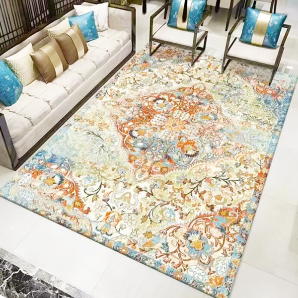Imitation Cashmere Material Home Decoration Aesthetically Pleasing Persian Modern Carpet for Living Room - Image 6