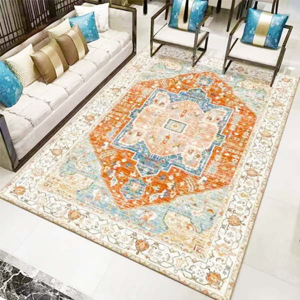 Imitation Cashmere Material Home Decoration Aesthetically Pleasing Persian Modern Carpet for Living Room - Image 8