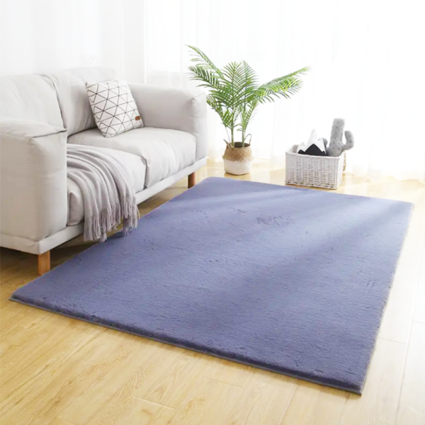 Faux Rabbit Fur China Manufacturer Factory Customized Wear Resistant Area Rug Durable Rabbit Fur Carpet Study Room Carpet for Living Room