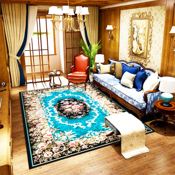 Living Room Floor Carpet European Style Best Selling Custom Non-slip Carpet Living Room Rugs 3d Printed Carpet Large Size Cheap Persian Style Rugs