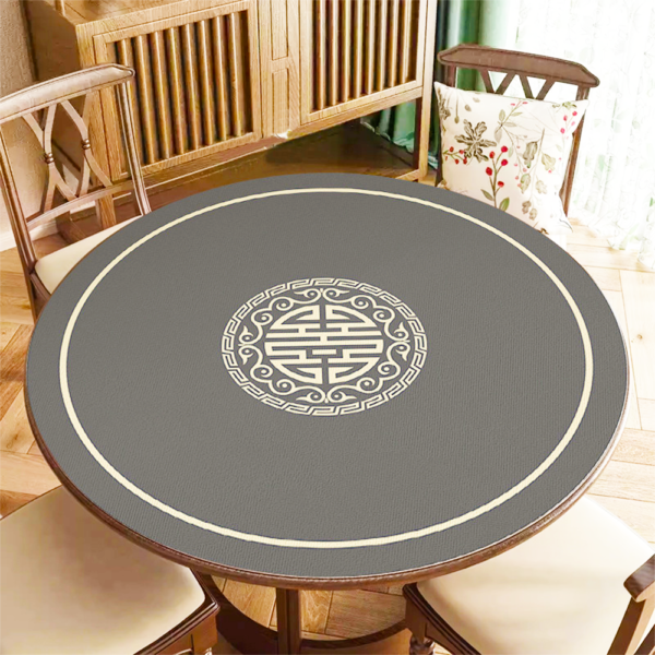 Round Blank Sublimation Gambling Poker Mat Playing Mahjong Mat Texas Hold'em Poker Desk Mat Custom Size Entertainment Playing Card Poker Mat - Image 4