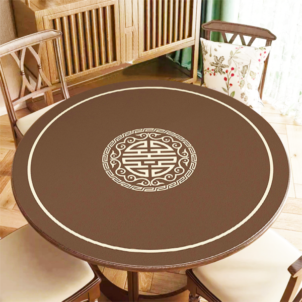 Round Blank Sublimation Gambling Poker Mat Playing Mahjong Mat Texas Hold'em Poker Desk Mat Custom Size Entertainment Playing Card Poker Mat - Image 3