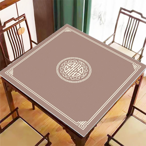 Square Desk Mat Playing Mahjong Mat Texas Hold'em Poker Carpet Wholesale Anti Slip Table Layout Playing Card Poker Mat - Image 3