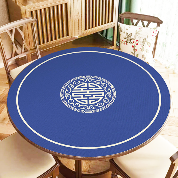 Round Blank Sublimation Gambling Poker Mat Playing Mahjong Mat Texas Hold'em Poker Desk Mat Custom Size Entertainment Playing Card Poker Mat