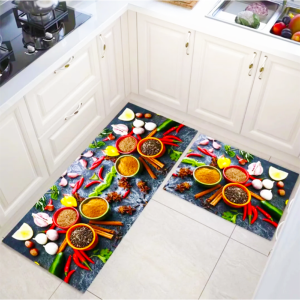 itchen Floor Mats and Rugs Direct Sales Crystal Velvet Persian Area Rugs Anti-Slip Oil Resistant Kitchen carpet